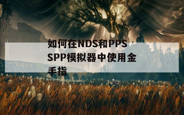 如何在NDS和PPSSPP模拟器中使用金手指