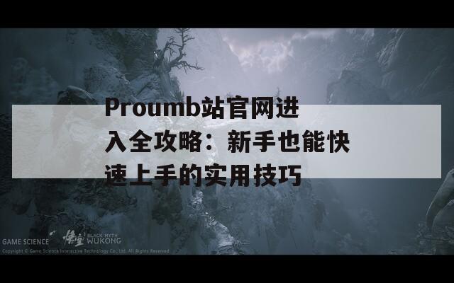 Proumb站官网进入全攻略：新手也能快速上手的实用技巧