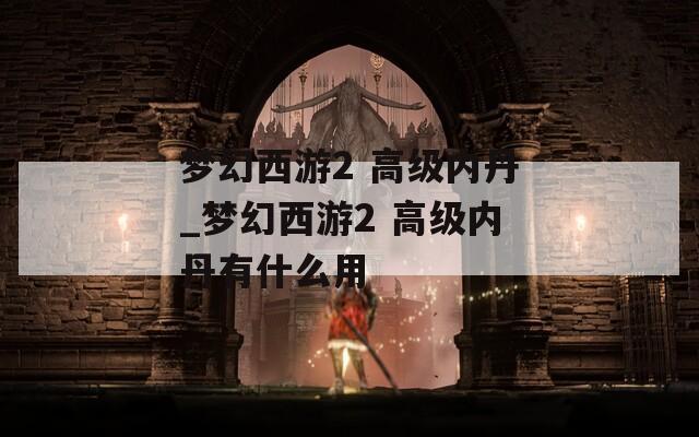 梦幻西游2 高级内丹_梦幻西游2 高级内丹有什么用