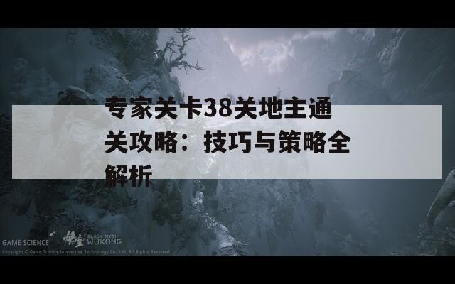 专家关卡38关地主通关攻略：技巧与策略全解析