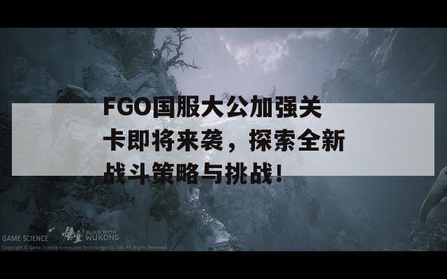 FGO国服大公加强关卡即将来袭，探索全新战斗策略与挑战！