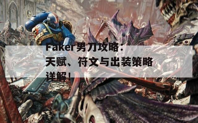 Faker男刀攻略：天赋、符文与出装策略详解！