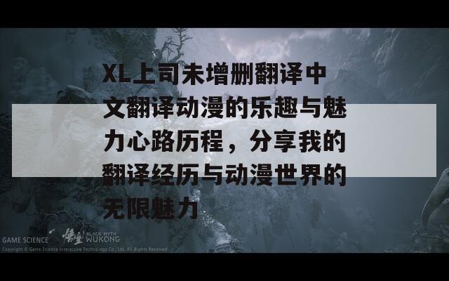 XL上司未增删翻译中文翻译动漫的乐趣与魅力心路历程，分享我的翻译经历与动漫世界的无限魅力