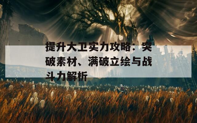 提升大卫实力攻略：突破素材、满破立绘与战斗力解析