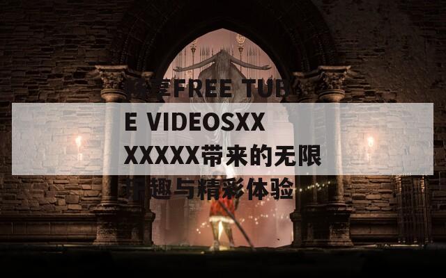 畅享FREE TUBE VIDEOSXXXXXXX带来的无限乐趣与精彩体验