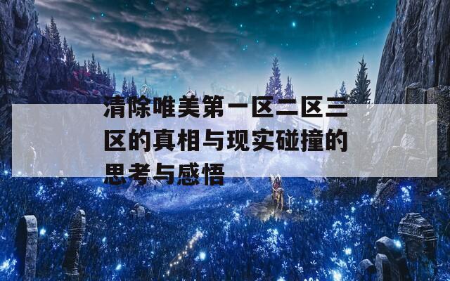 清除唯美第一区二区三区的真相与现实碰撞的思考与感悟