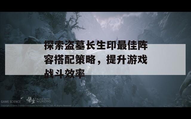 探索盗墓长生印最佳阵容搭配策略，提升游戏战斗效率