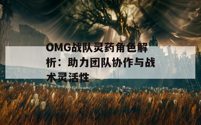 OMG战队灵药角色解析：助力团队协作与战术灵活性