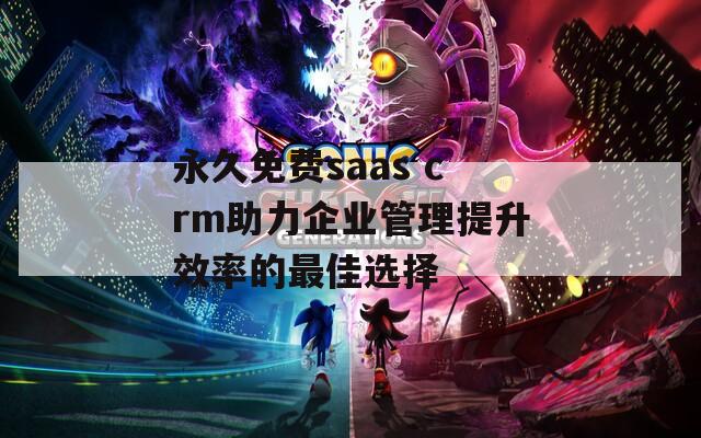 永久免费saas crm助力企业管理提升效率的最佳选择