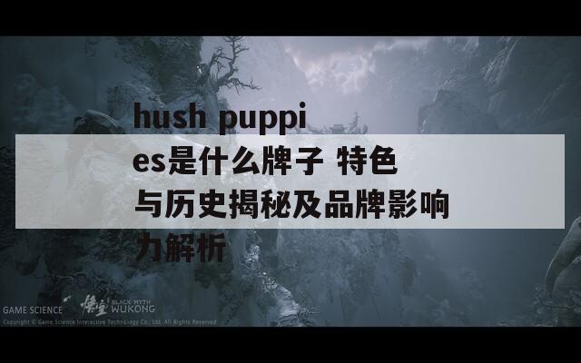 hush puppies是什么牌子 特色与历史揭秘及品牌影响力解析