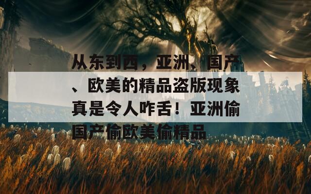 从东到西，亚洲、国产、欧美的精品盗版现象真是令人咋舌！亚洲偷国产偷欧美偷精品