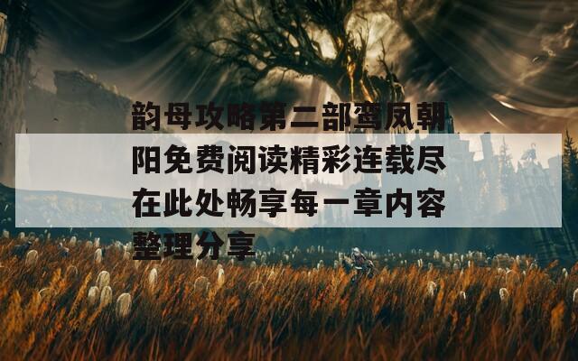 韵母攻略第二部鸾凤朝阳免费阅读精彩连载尽在此处畅享每一章内容整理分享