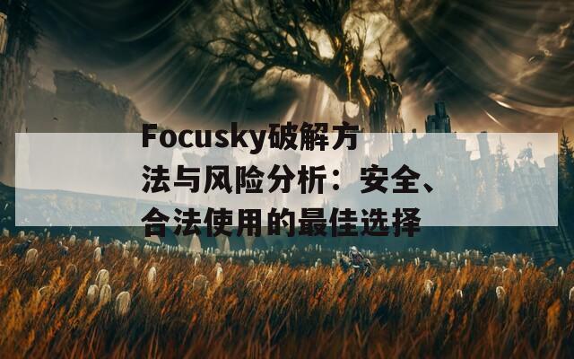 Focusky破解方法与风险分析：安全、合法使用的最佳选择