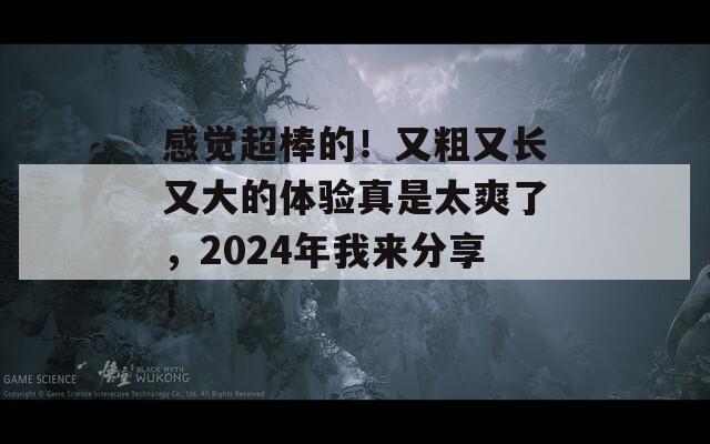 感觉超棒的！又粗又长又大的体验真是太爽了，2024年我来分享！