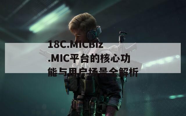 18C.MICBiz.MIC平台的核心功能与用户场景全解析