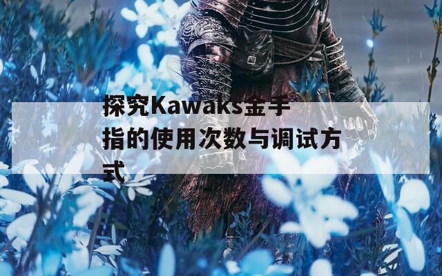 探究Kawaks金手指的使用次数与调试方式