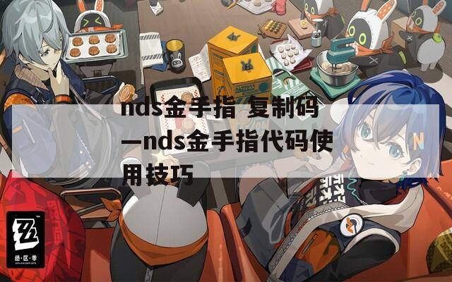 nds金手指 复制码—nds金手指代码使用技巧